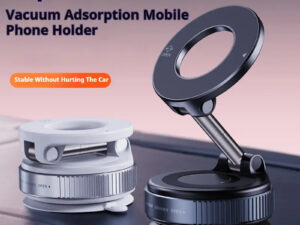 🔥 Retractable Car Phone Mount - 360° Magnetic Holder