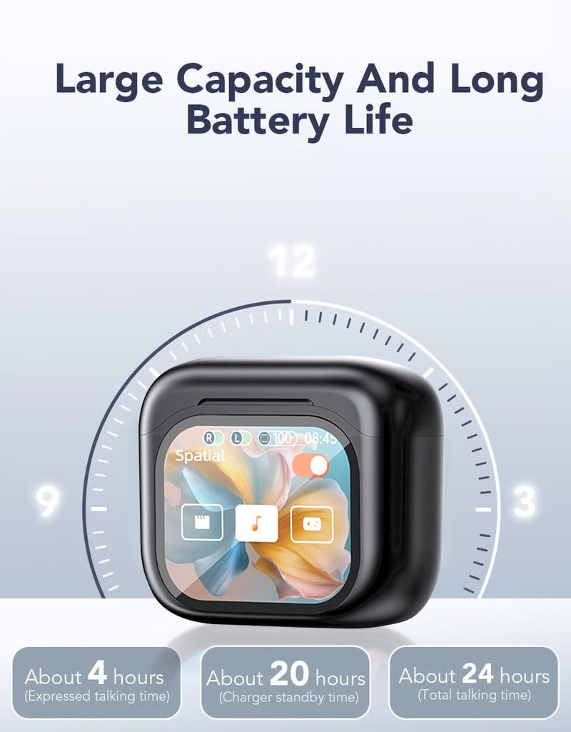 🔥Wireless Bluetooth Translation Earphone With LED display screen(Fit iOS & Android)