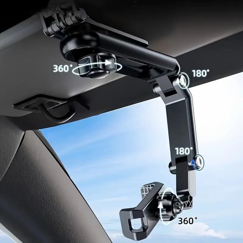 📱新款1080°多功能遮阳板通用360度旋转手机支架