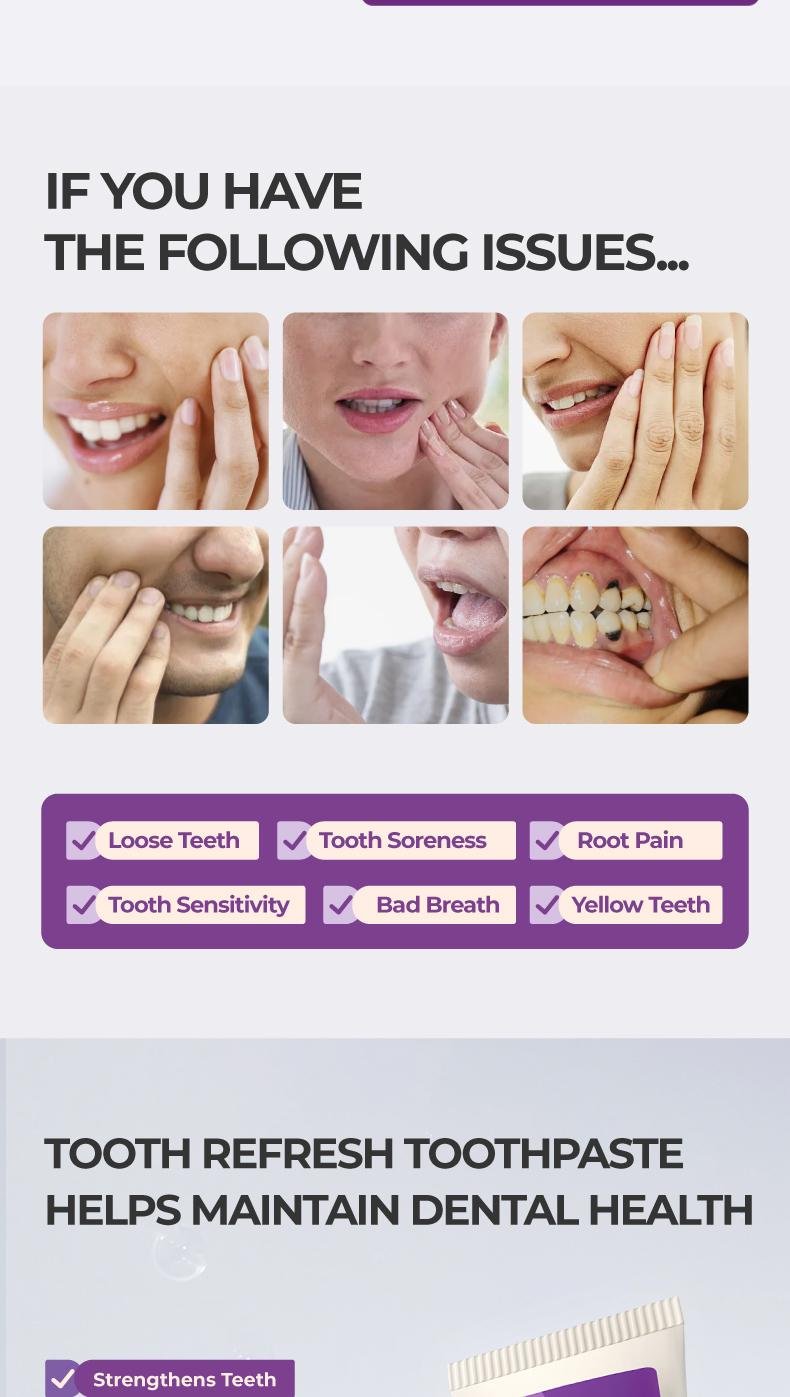 🔥Oral Care Toothpaste. Fresh Breath. Prevent Tooth Loss. Natural Ingredients. Gentle Care✈Fast Shipping Worldwide